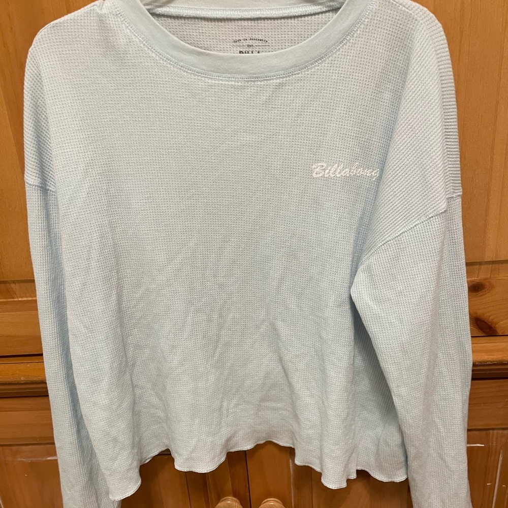 Light blue Billabong cotton long sleeve